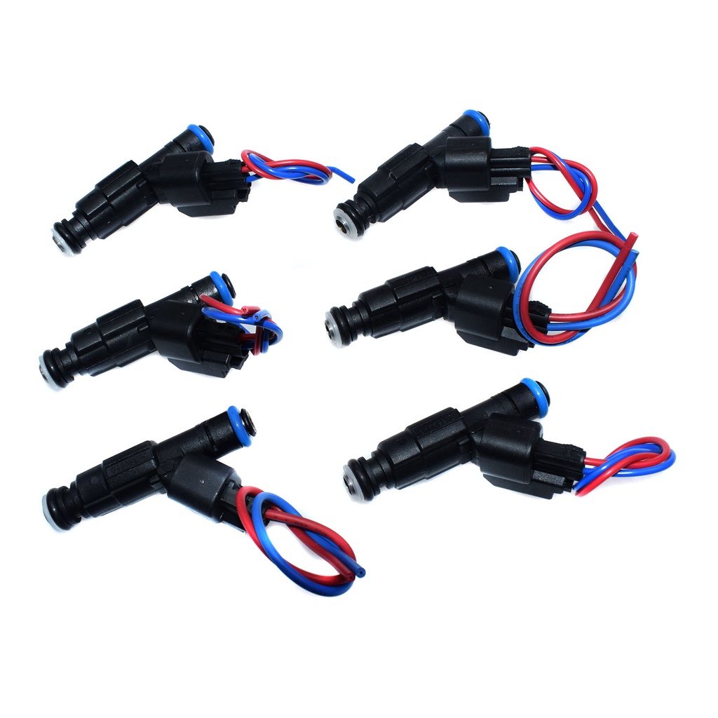 6X For Jeep Grand Cherokee WJ 99-04 4.0L 4-hole Upgrade Injectors w ...