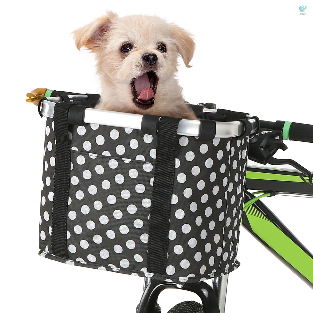 Keep Folding Bike Basket Small Pet Cat Dog Carrier Bag Detachable