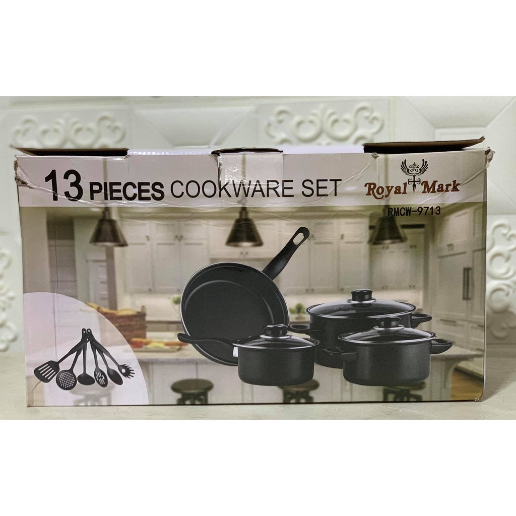 Royal Mark 13 Pieces Kitchenware Cookware Set NonStick Soup Pot