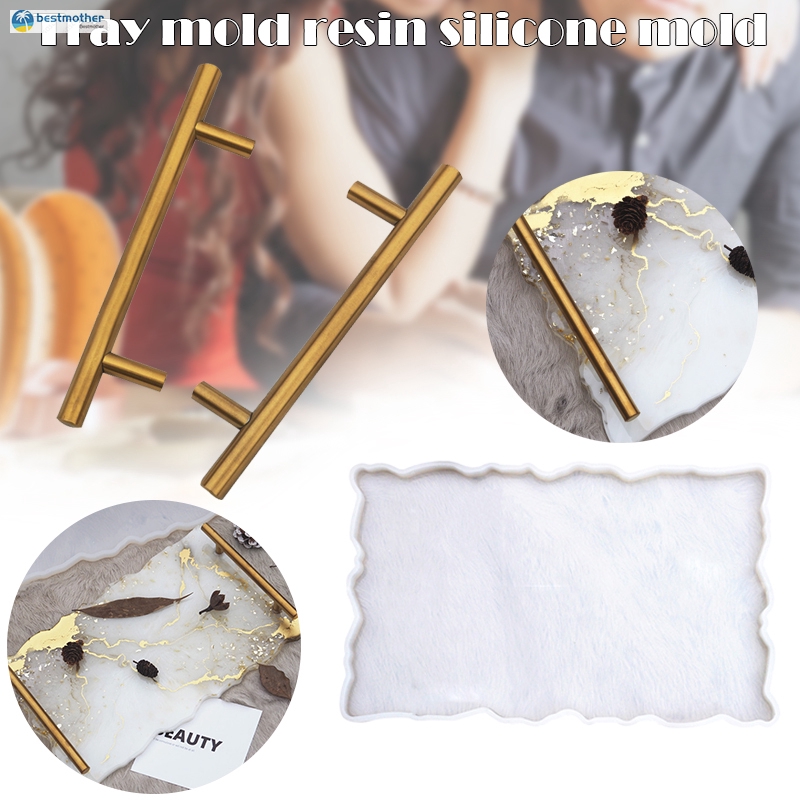 Large Silicone Tray Artist Mold Irregular Coasters Epoxy Resin Art