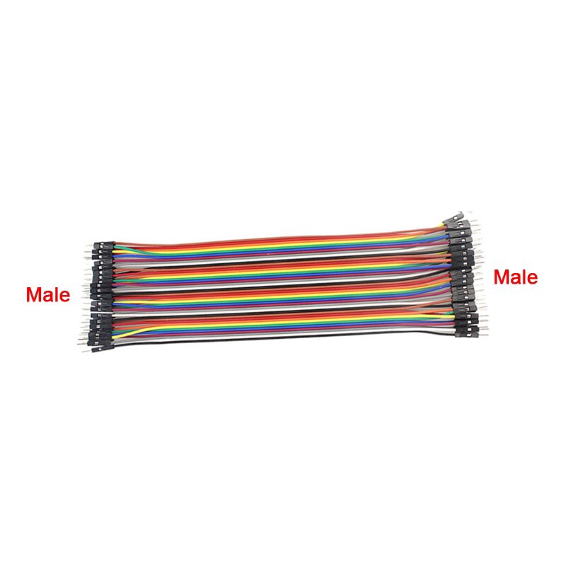 Dupont Jumper Wires 40-Pin Male To Male / Female To Male / Female To Female - 10cm To 40cm Lengths For Breadboards & Electronics