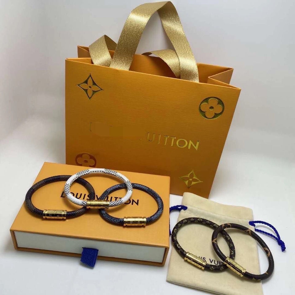 Louis Vuitton Gold & Leather Magnetic Bracelet, Luxury, Accessories on  Carousell