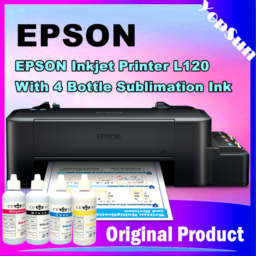 Epson L120 With 4 Sublimation Ink Package Shopee Philippines 1779