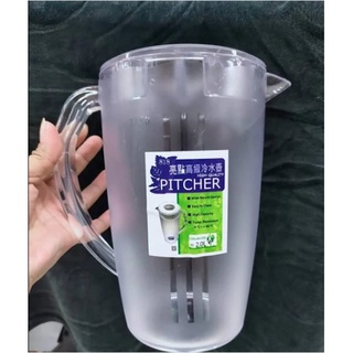 clear transparent 1.6l acrylic pitcher plastic