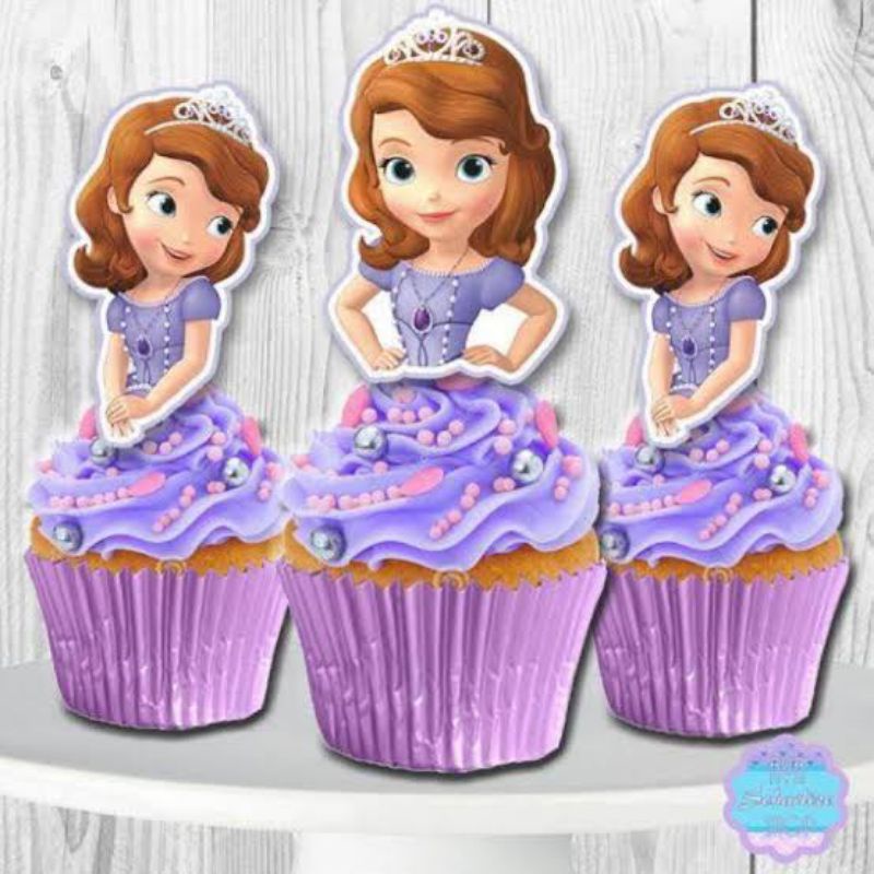 Sofia the first cake topper set & cupcake toppers | Shopee Philippines