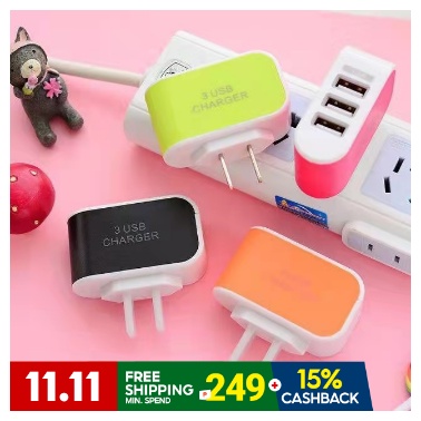 10-Pack Assorted Color 1A USB Wall Chargers - Universal Home AC Adapter For IPhone, Samsung, Android & More