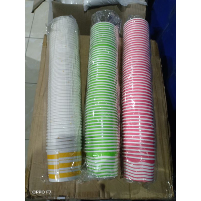 220cc Disposable Paperbowl Paper Cup Printer GL 50 pcs | Shopee Philippines