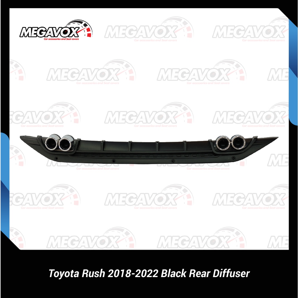 Toyota Rush 2018-2023 Black Rear Diffuser | Shopee Philippines