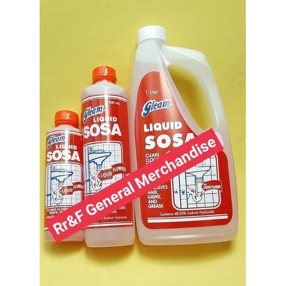 Liquid Sosa Unclog Pipes, Sinks and Drains Shopee Philippines