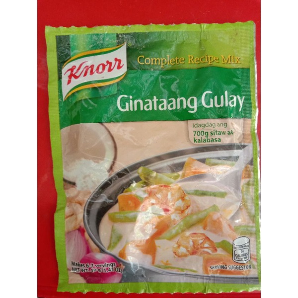 Knorr Complete Recipe Mix Ginataang Gulay 40g Shopee Philippines 9326