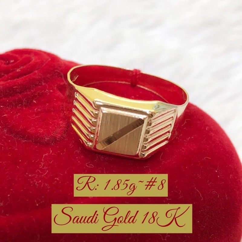 18k Saudi Gold Men's Ring | Shopee Philippines