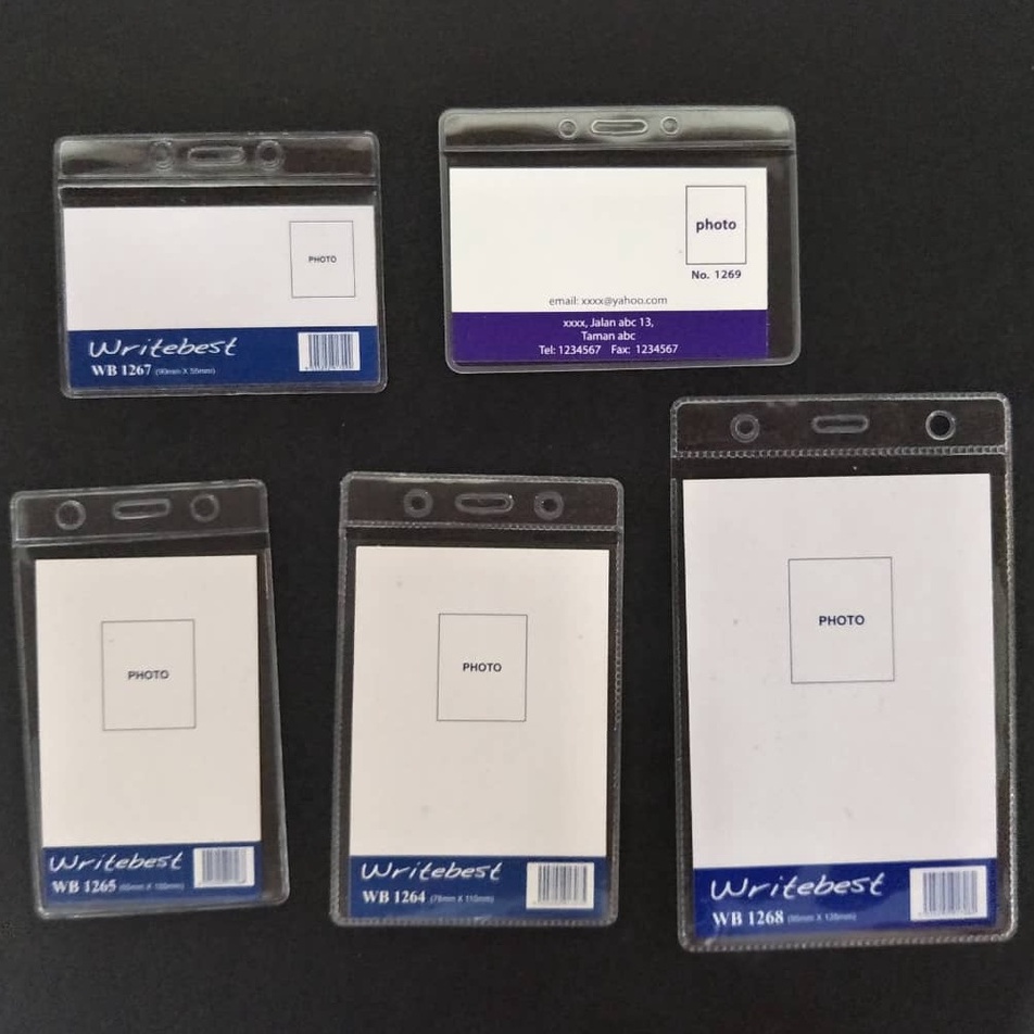 PVC Name Badge Holder (Vertical / Horizontal) Shopee Philippines