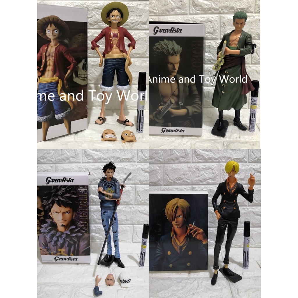 One Piece Luffy,Law,Zoro,Sanji,Ace,Nami sabo Grandista The Grandline Men  Collectible Figure