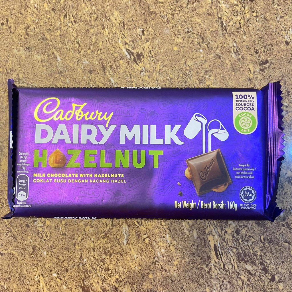 Cadbury Dairy Milk Hazelnut, 160g Shopee Philippines