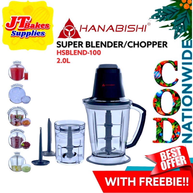 Hanabishi Super Food Processor Blender Chopper Meat Vegetable Chopper