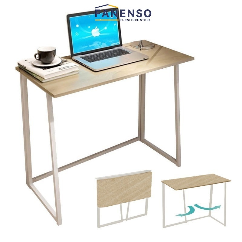 Fanenso Study Foldable Table Folding Household Computer Table Office ...
