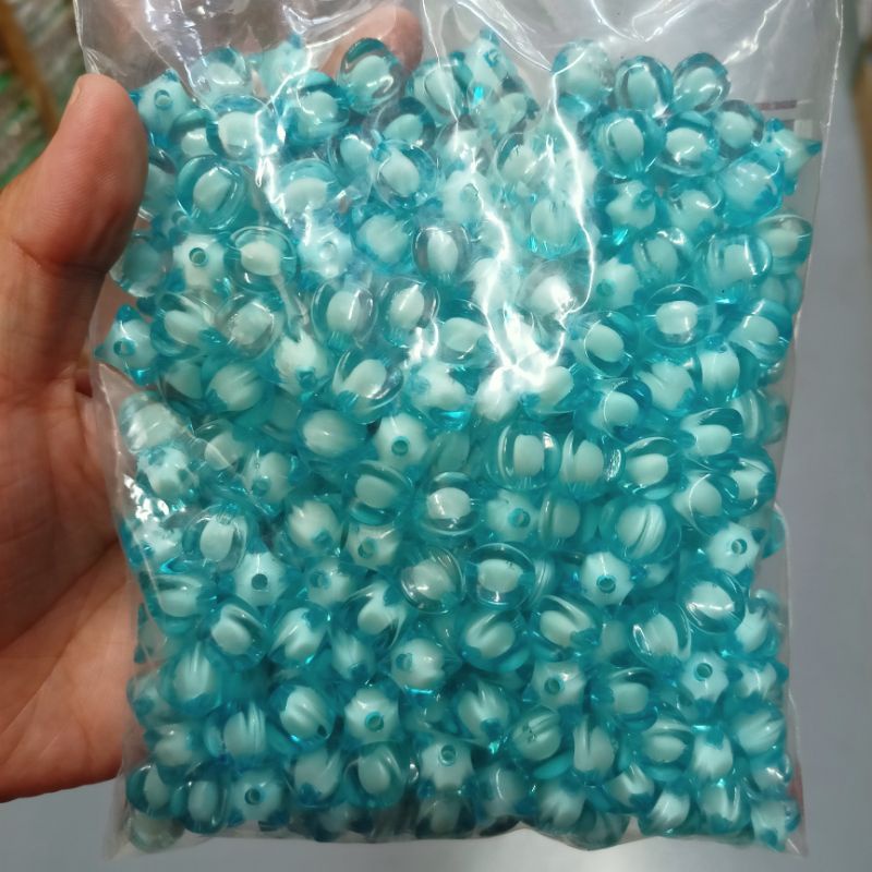 big pack balimbing sago beads aqua blue 8mm/10mm/12mm | Shopee Philippines