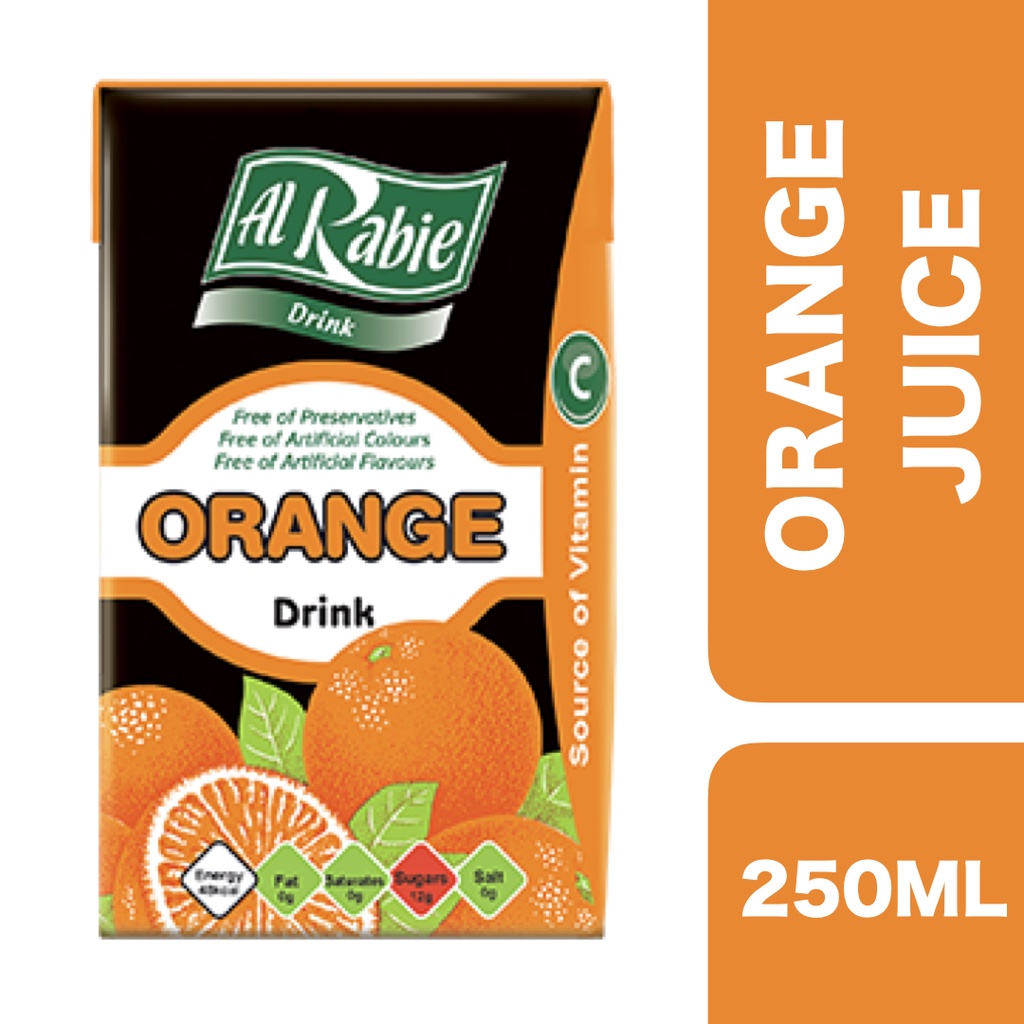 Al Rabie Orange Drink Juice 250ml ++ Alrabie 250ml | Shopee Philippines