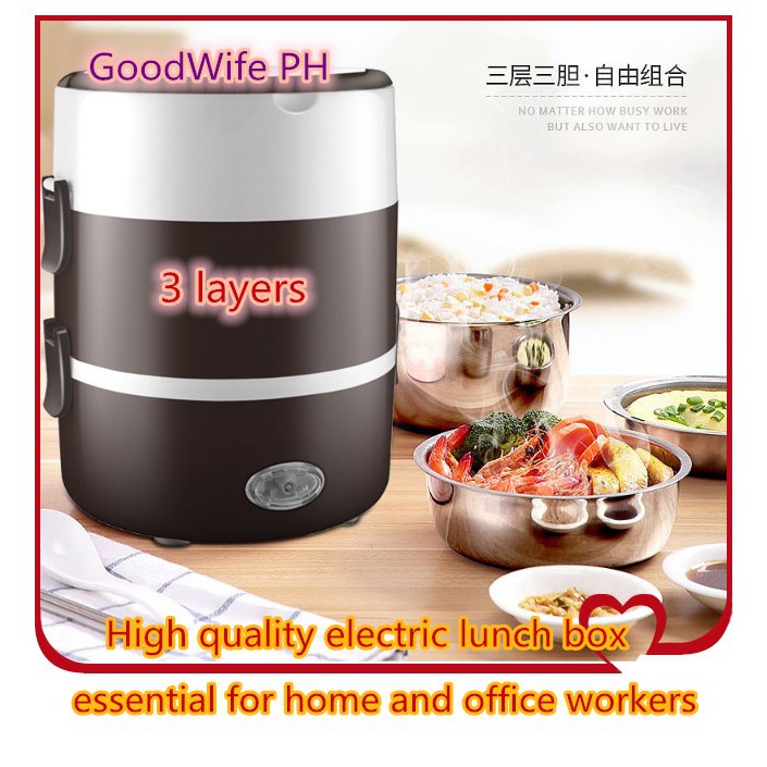 3-layer 2.0L electric lunch box rice cooker can be plugged in electric