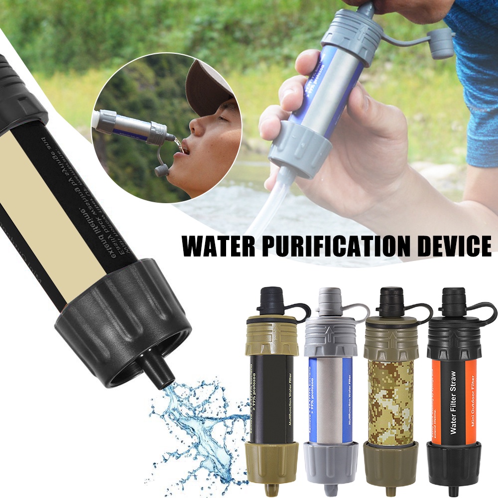 Outdoor Water Filter Straw Portable Camping Water Purifying Kits ...