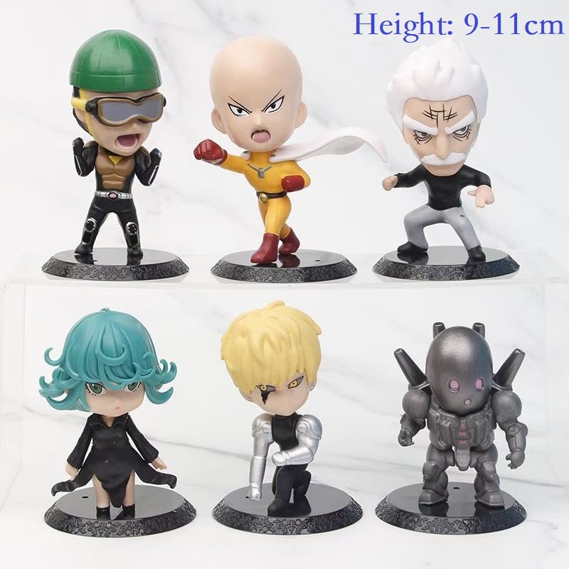 One Punch Man Saitama,Genos,Tatsum Anime Action Figure Collectible Toy