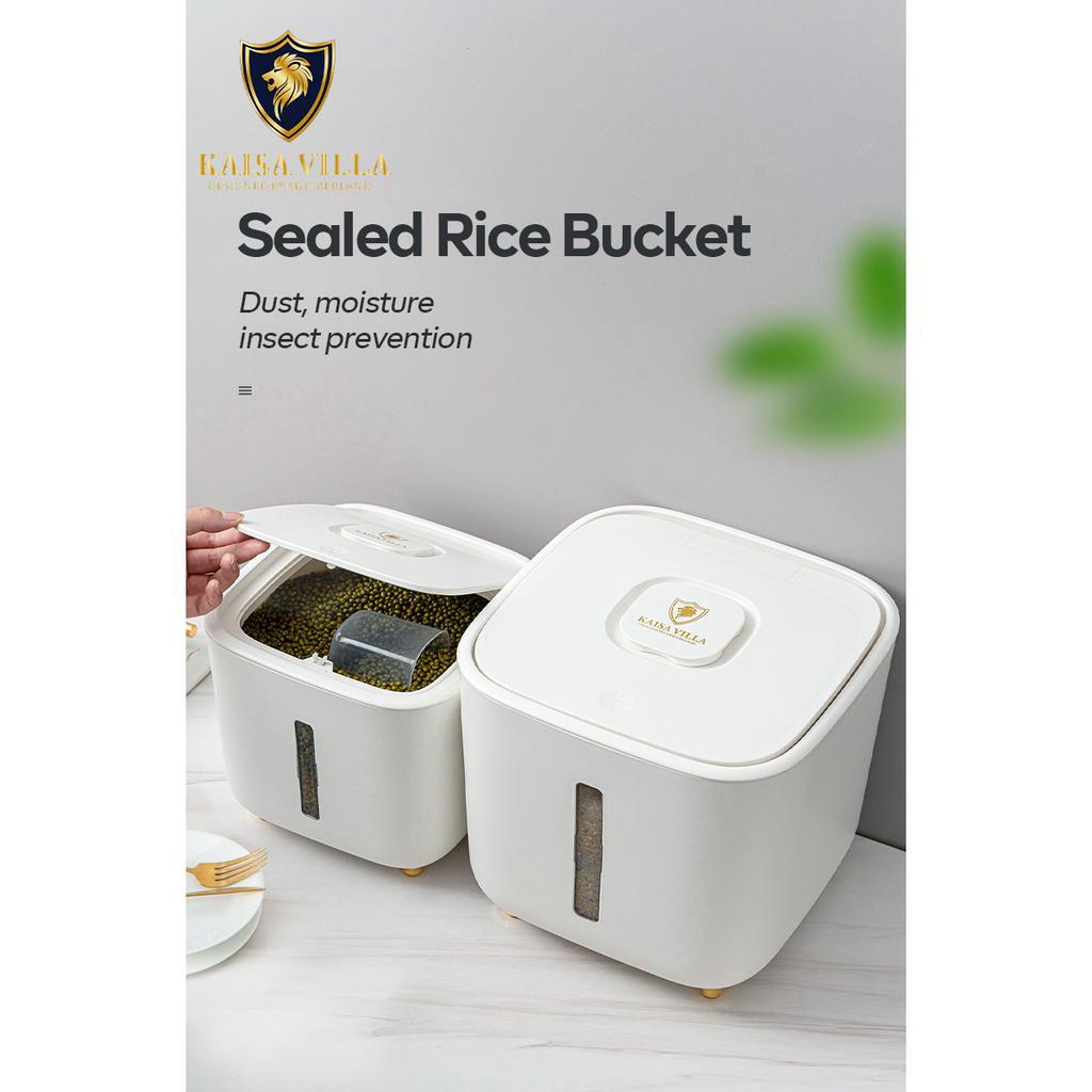 Rice Dispenser 10kg/5kg Rice storage box Food Organizer Container ...