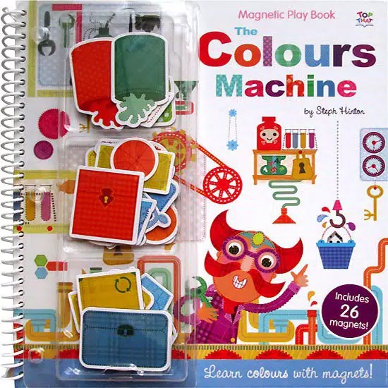 The Colors Machine Magnetic Play Book - Learn colors with magnets ...