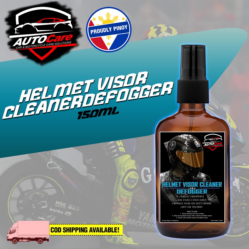 Helmet Visor Cleaner Defogger ( Removes Finger Print Bud Stains