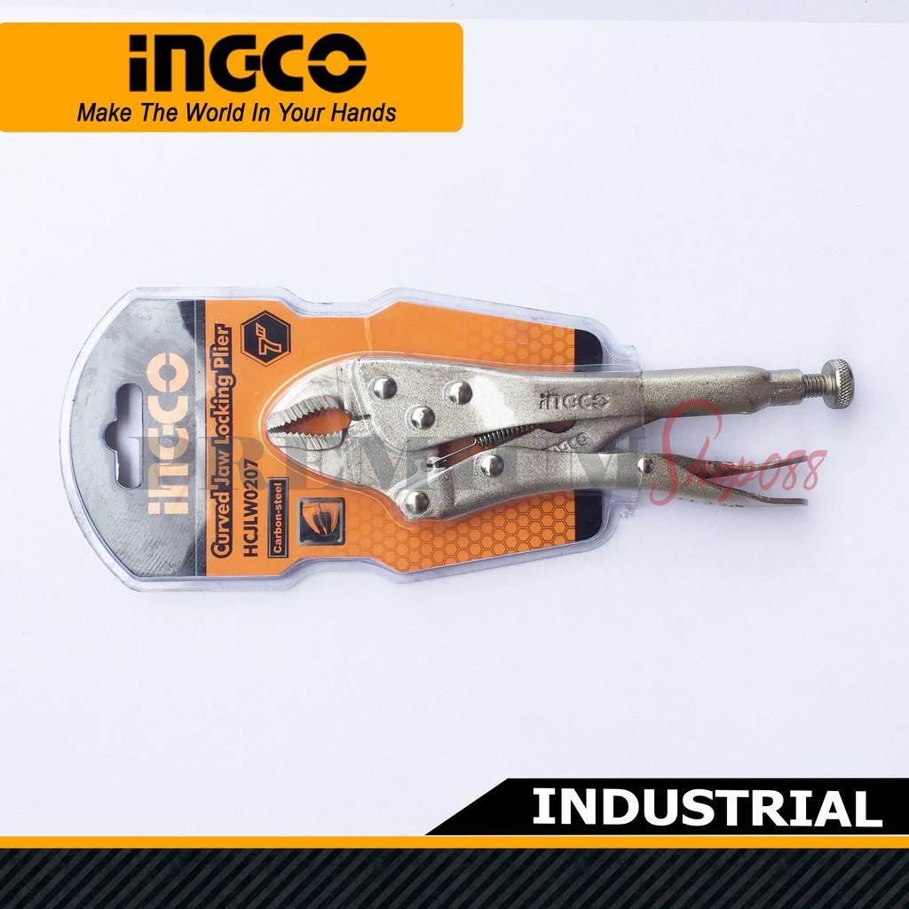 INGCO Vise Grip Curve Jaw 7 HCJLW0207 Locking Pliers Shopee Philippines