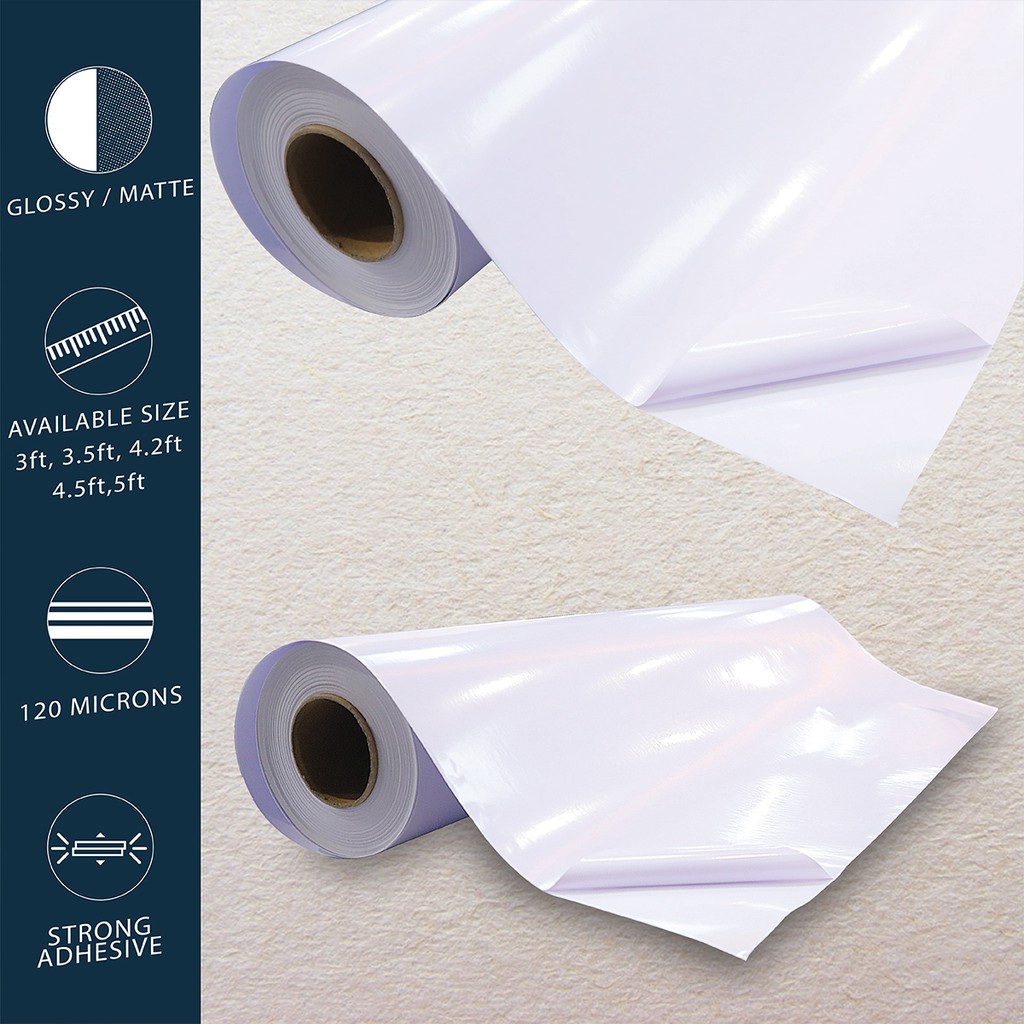KGS SOFIE Vinyl Sticker Waterproof Glossy / Matte 164ft x 3.5 ft. for product labels, Decals etc