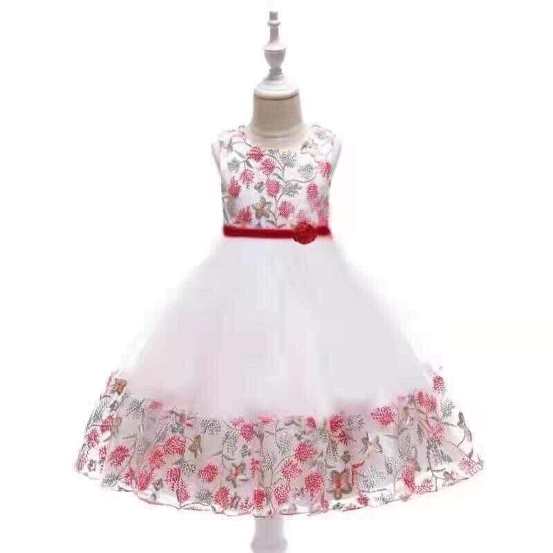KS Fashion elegant formal satin see through dress for kids | Shopee ...