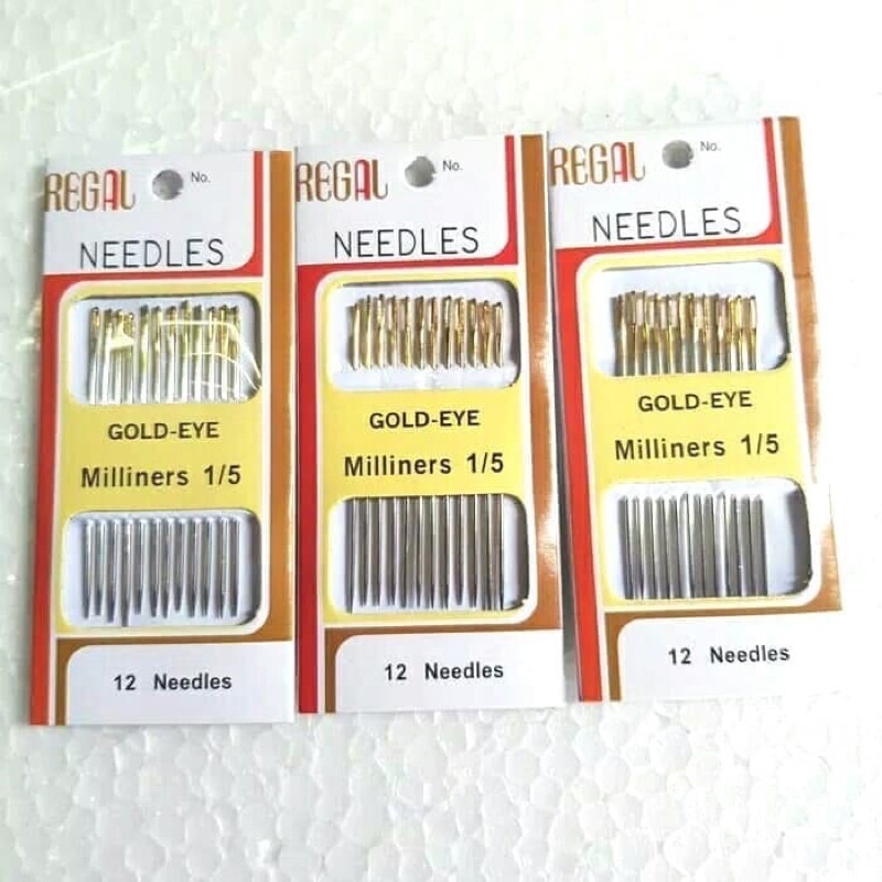 Pgc Needle Sewing REGAL GOLD EYE MILINERS 1/5 Contents 12pcs / REGAL 12