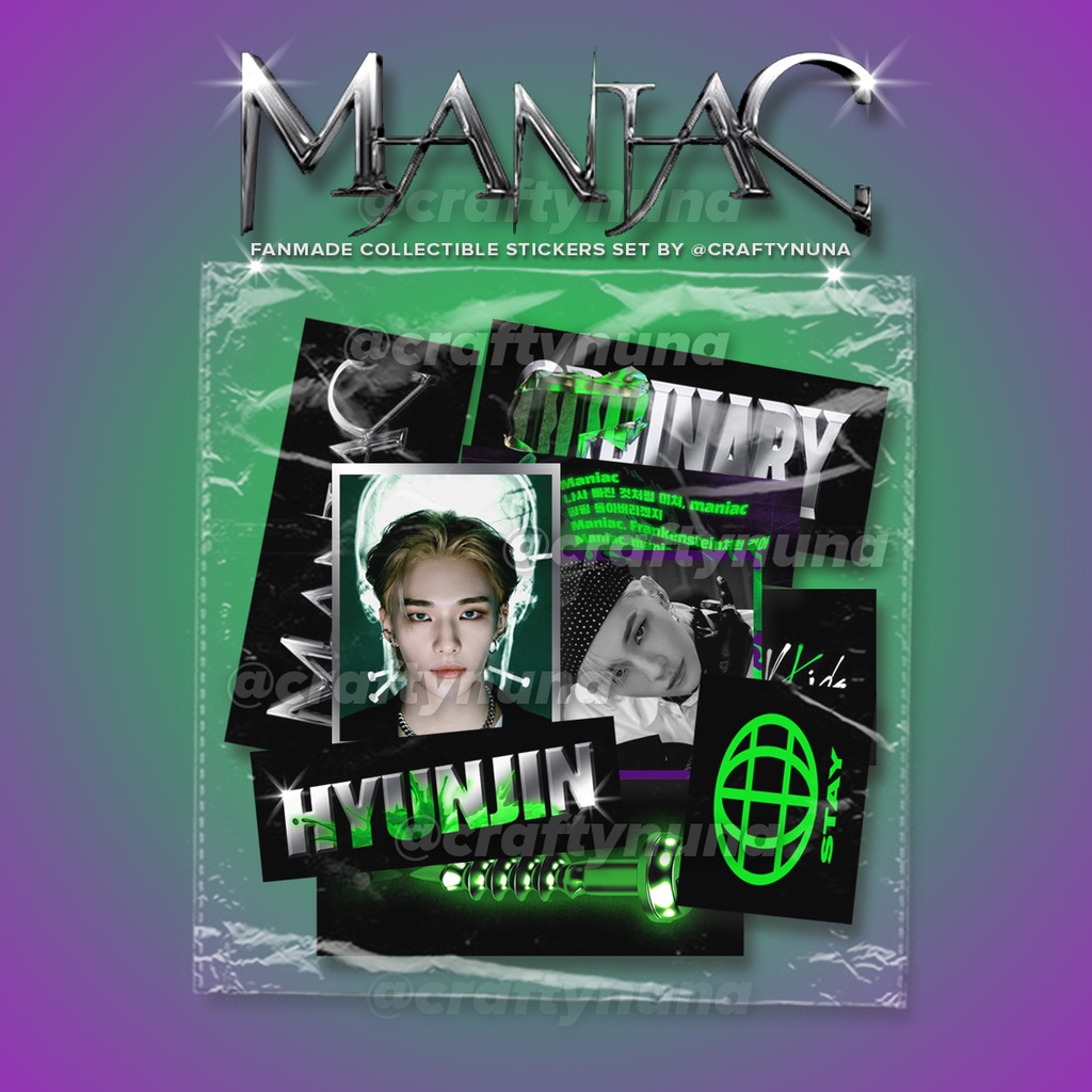 (SK005) Stray KIDS ODDINARY MANIAC AESTHETIC STICKER SET STICKER kpop