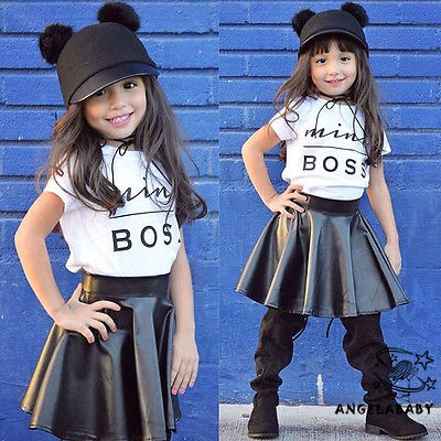 Leather skirt for baby girl sale
