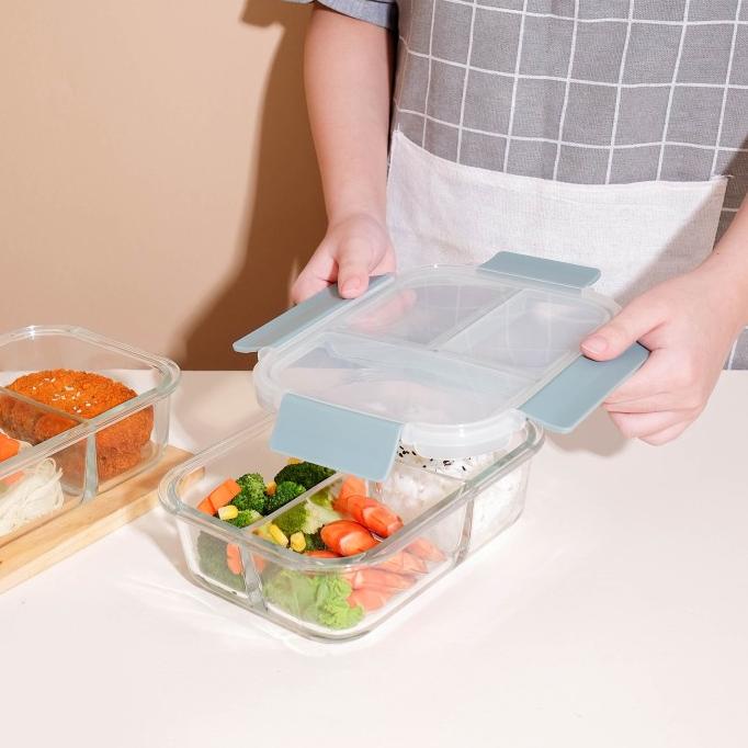 Little Dimple Split Lunch Box 3 Grids | Shopee Philippines