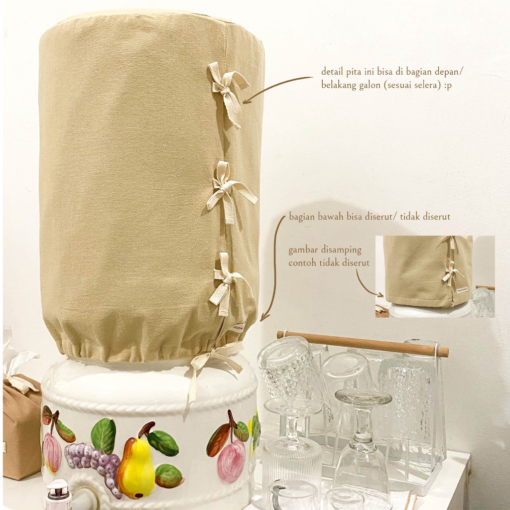 Water Dispenser Fabric Cover by mnw.curated (Gallon Cover / Gallon ...
