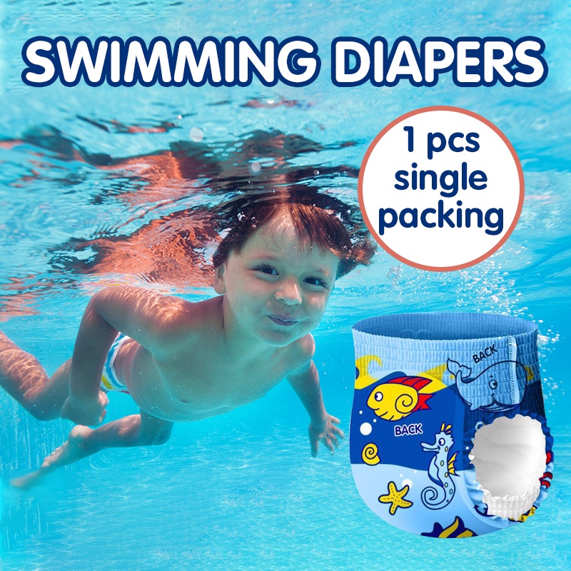 Japan Baby Swimming Diapers Disposable Waterproof Pullup Pants for