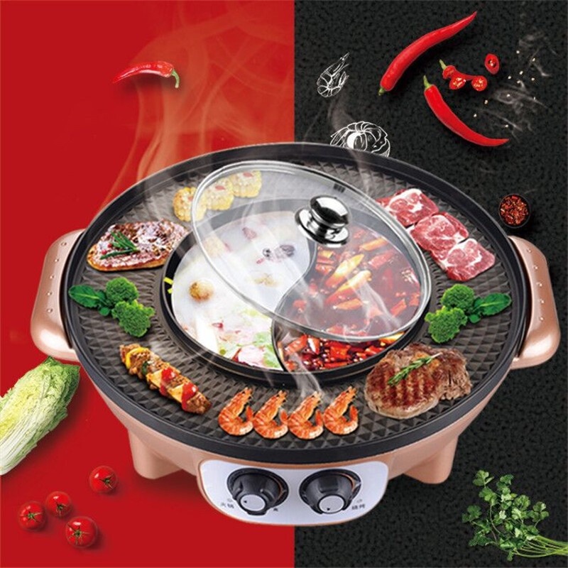 Tiger Pavilion Mige Roast and Instant Boil 2in1 DualUse Hot Pot