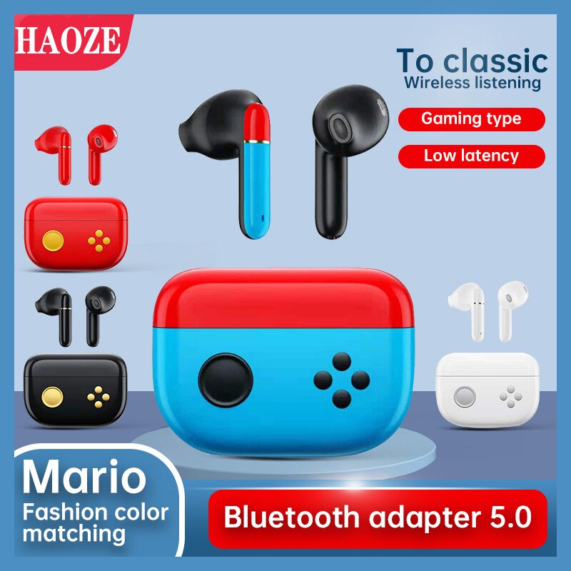 Gaming Earphones with Mic TWS Bluetooth True wireless Headset 5.0 45ms Low Latency Active Gaming