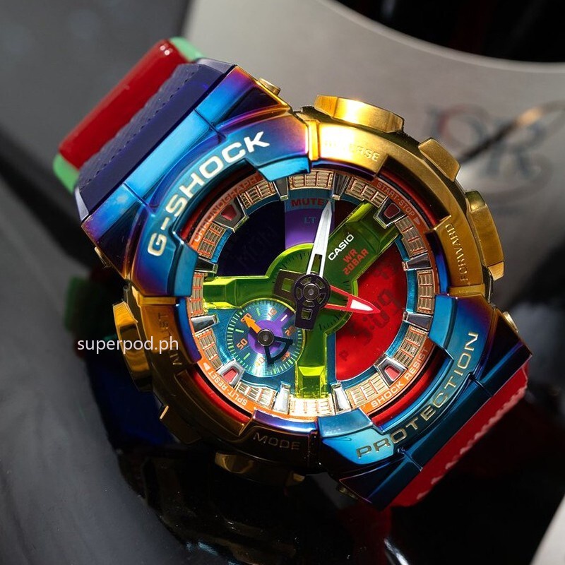 100 Original Casio new G SHOCK metal fashion rainbow