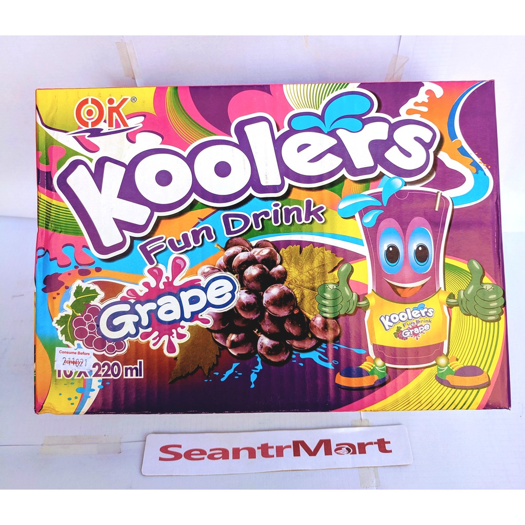 KOOLERS FUN DRINK GRAPES 220ml X10's | Shopee Philippines