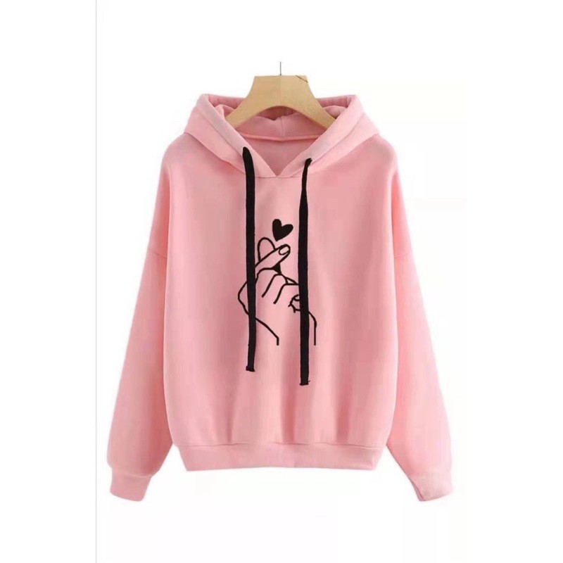 Formal longsleeve finger heart hoodie jacket without zipper for women Shopee Philippines
