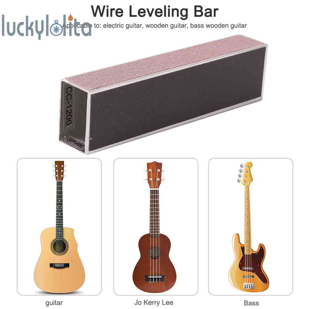 Guitar Sanding Leveling Bar Sandpaper Fret Leveling File Bass Luthier