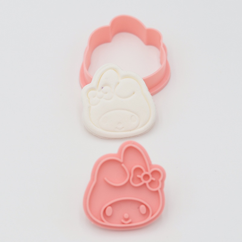 3d Cartoon Cute Biscuit Mold Cookie Embosser Press Kuromi Sanrio Shaped Cookie Cutter Kitchen