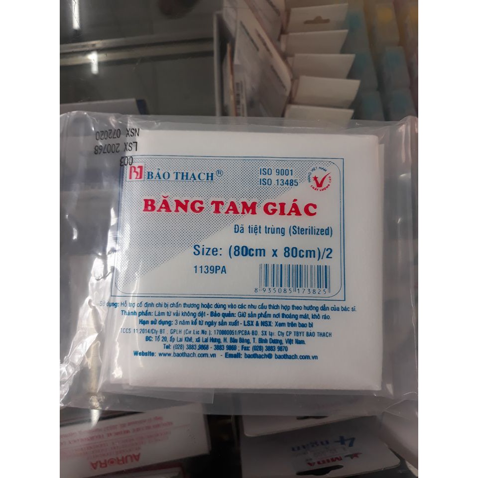 BAO THACH TRIANGLE TAPE 80 x 80cm - MEDICAL FIRST Aid TAPE | Shopee ...