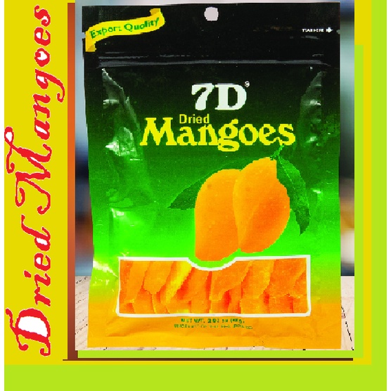 Pasalubong-Cebu Delicacies: Yummy 7D Dried Mangoes 100g/200g | Shopee ...