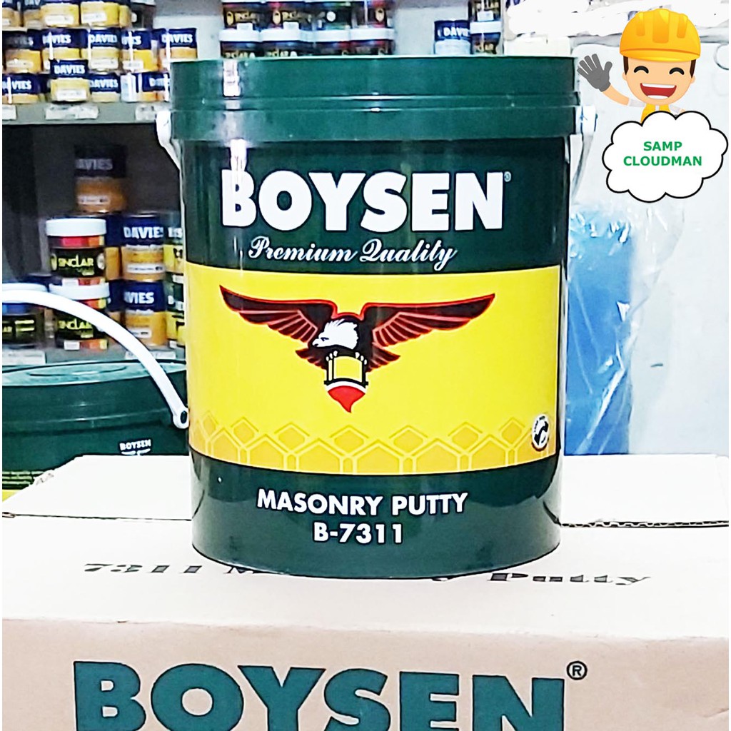 Boysen Masonry Putty 4 Liters Gallon B7311 Wall Concrete Putty 4L