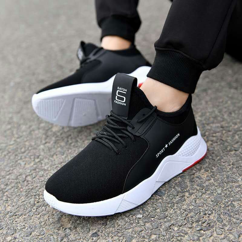 Black shoes white clearance sole