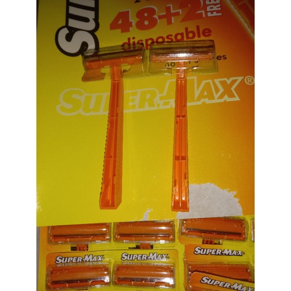 Bjy 1 take 1 !!Super Max Twin Disposable Razor | Shopee Philippines