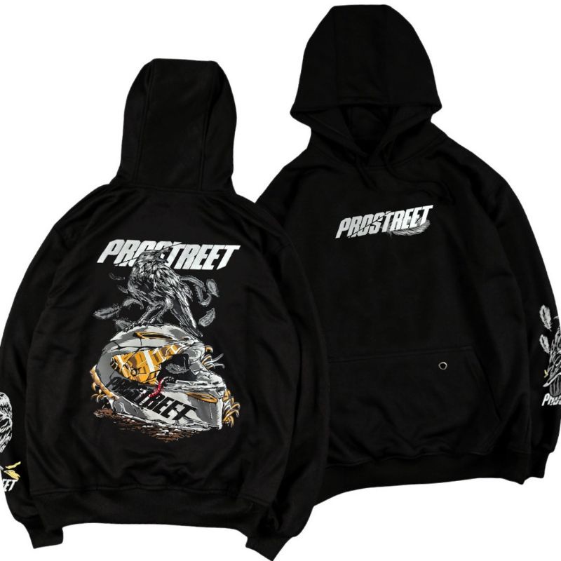 Sweater Hoodie Men Prostreet Premium Distro Sweater Hoodie Prostreet Black Skull